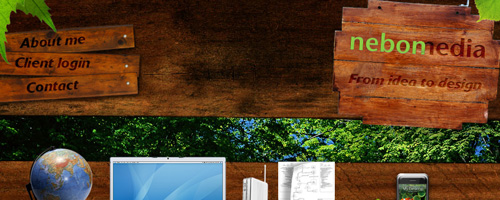 Le bois dans le webdesign