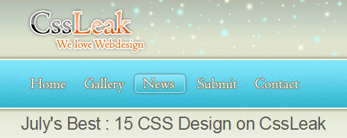 Design Spartan dans la sélection de CSSLeak Design Spartan dans la sélection de CSSLeak