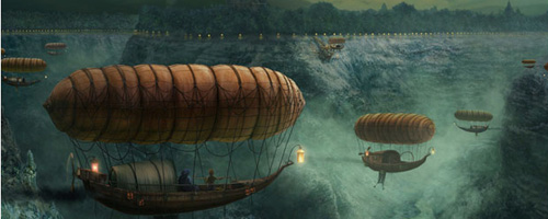 Fantasy view of Budapest