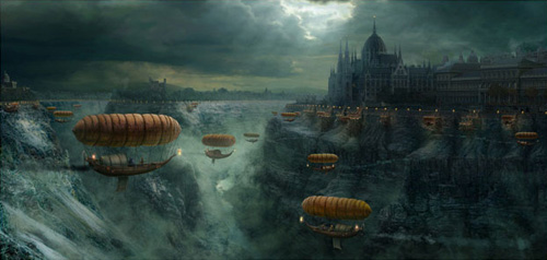 Fantasy view of Budapest