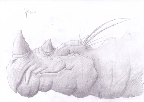 Dragon Head sketch by Spartan