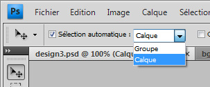 Outil de sélection directe Outil de sélection directe