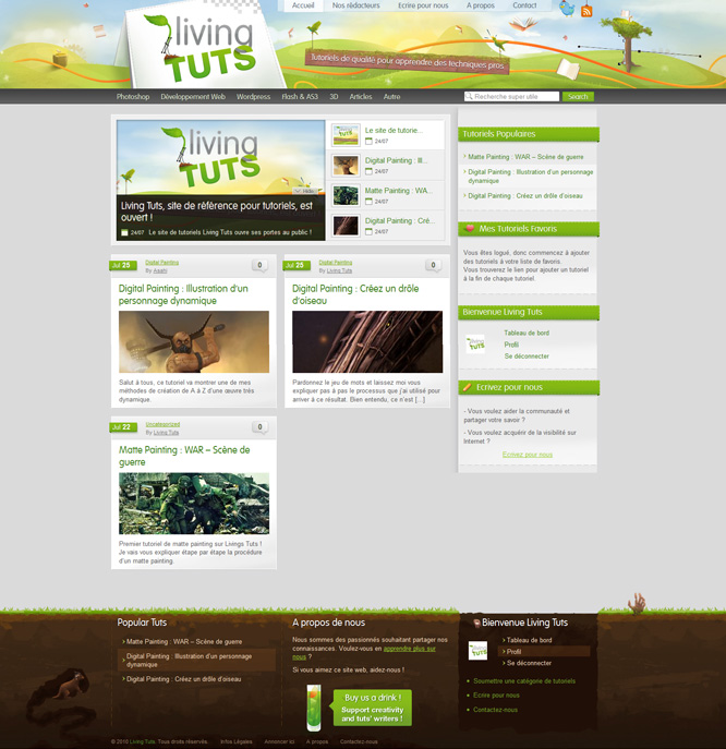 Webdesign de Living Tuts Webdesign de Living Tuts